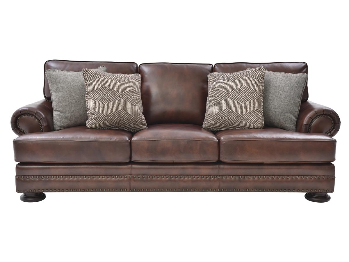Bernhardt Foster Leather Sofa